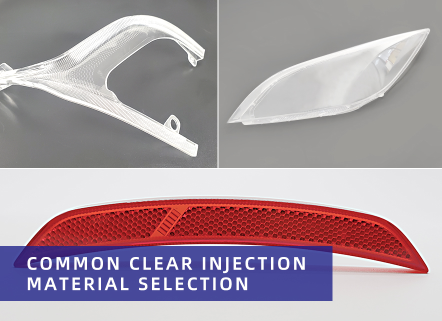 Common clear injection material selection – grefee mold company